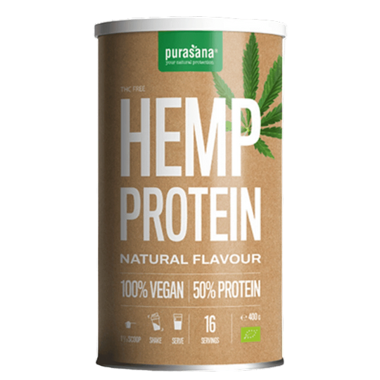 Vegan hemp protein powder naturel Organic