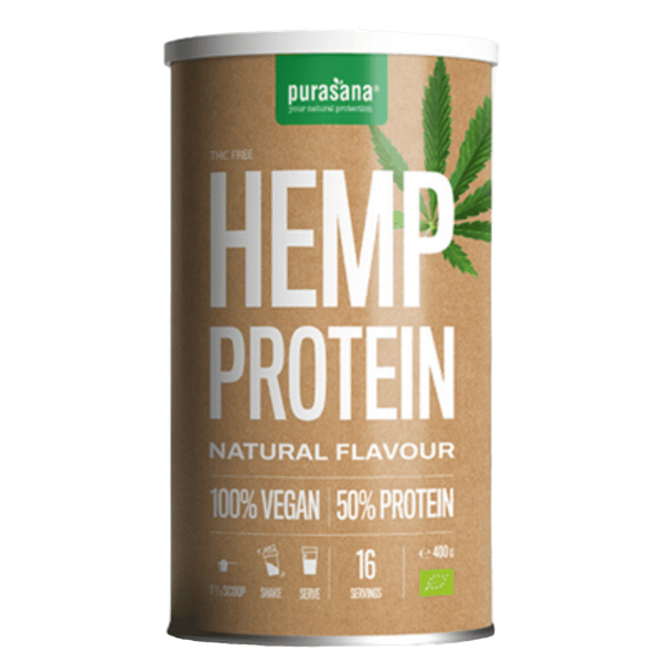 Hemp Protein Powder Natural (50 Protein) ORGANIC Purasana Up to 25