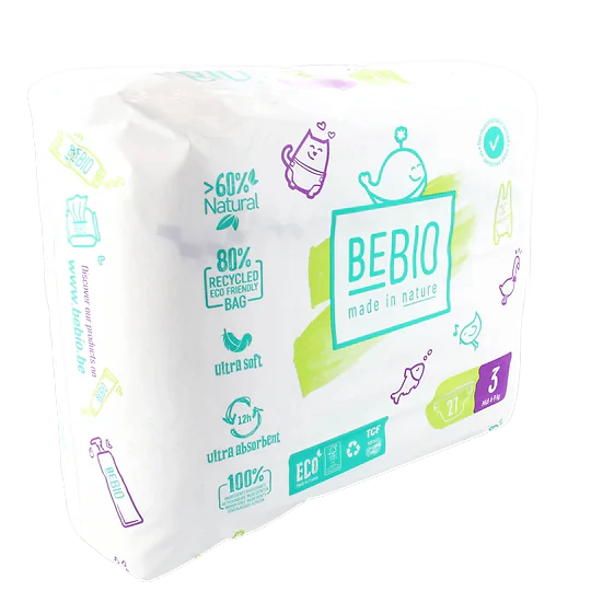 BEBIO 27 disposable nappies Size 3 - Midi - 4-9 kg