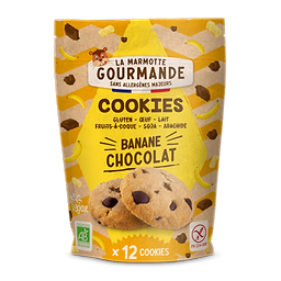 Allergy-free banana chocolate chip cookies Organic