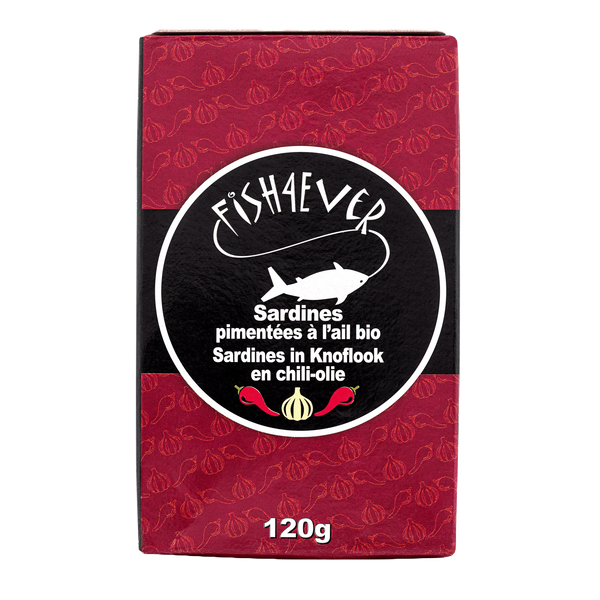 Whole sardines in chilli oil & garlic 120g
