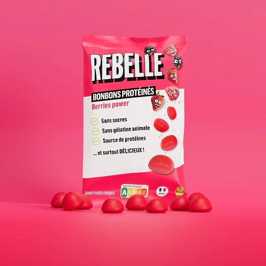 Bonbon Fruit Rouge Protéiné