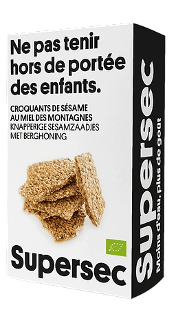 Sesam crackers met berghoning