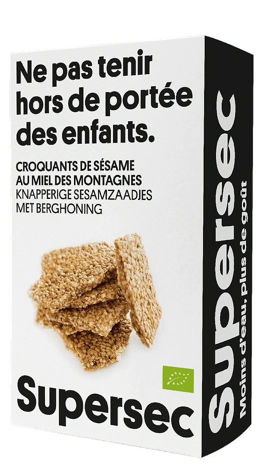 Sesam crackers met berghoning