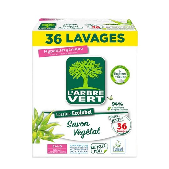 Lessive Poudre Savon Végétal