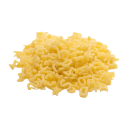 White Alphabet Pasta in Bulk