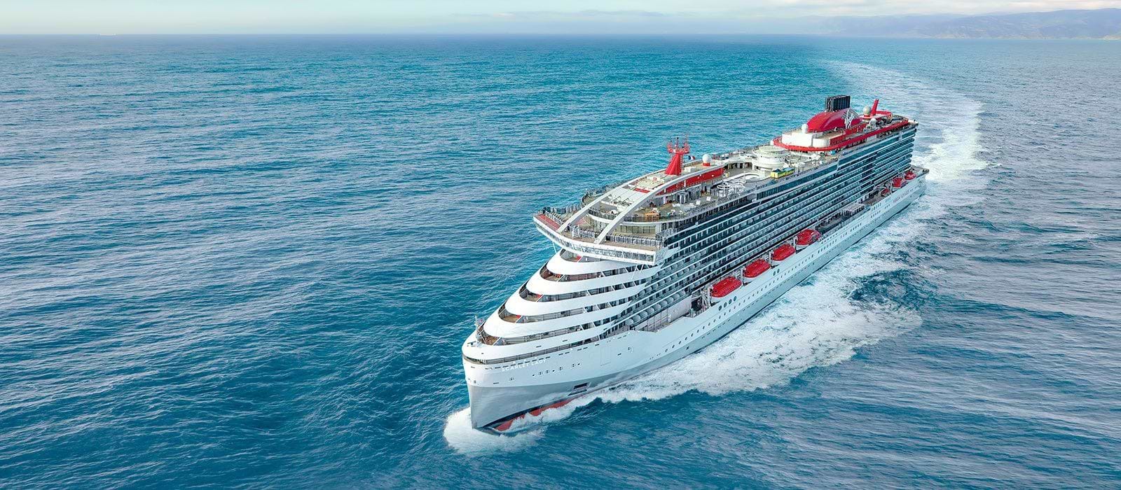 Scarlet Lady, Virgin Voyages Ship, sailing the Caribbean