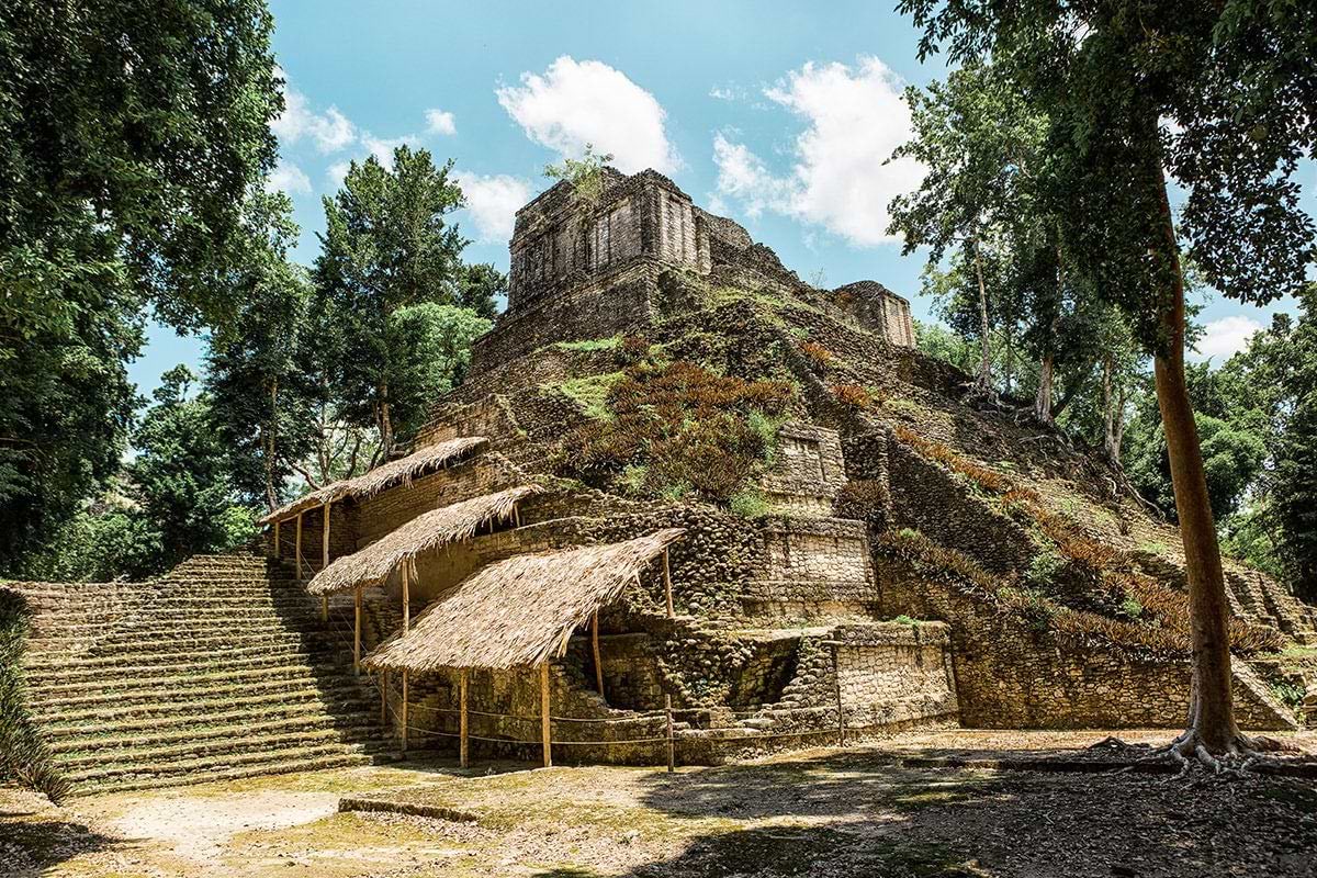 Kohunlich Dzibanche Mayan Ruins costa maya port guide images