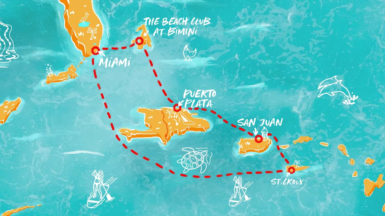 MAP of Eastern Caribbean Antilles