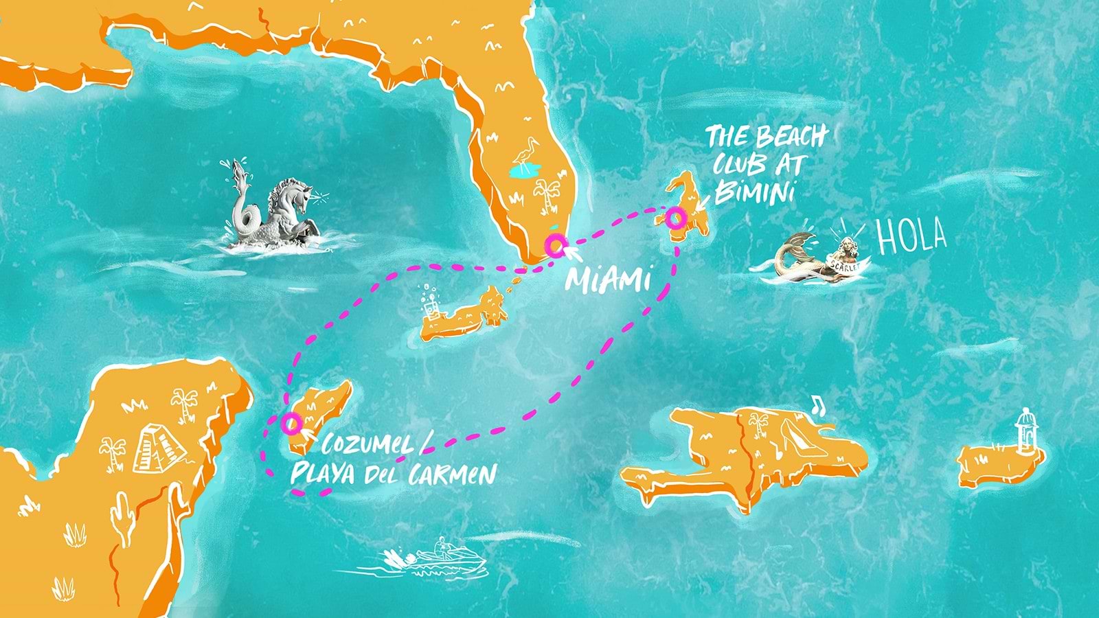Riviera Maya Map