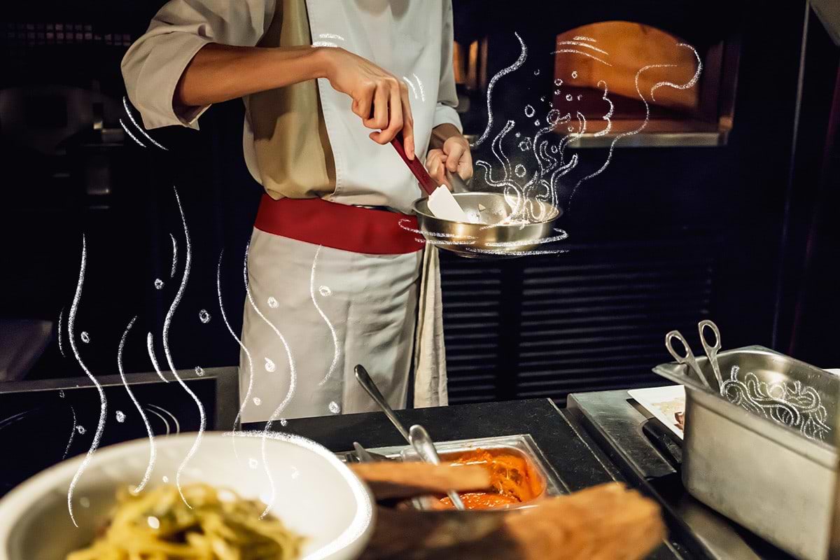 Pasta Sardinian style